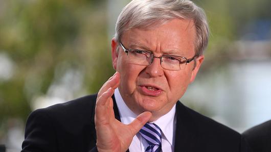 Chris Hyde | Getty Images Australian Prime Minister Kevin Rudd